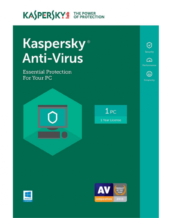 Kaspersky Anti-Virus (2 Device / 1Year) DVD